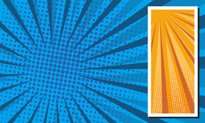 Obraz premium Comic blank template background. vector illustration