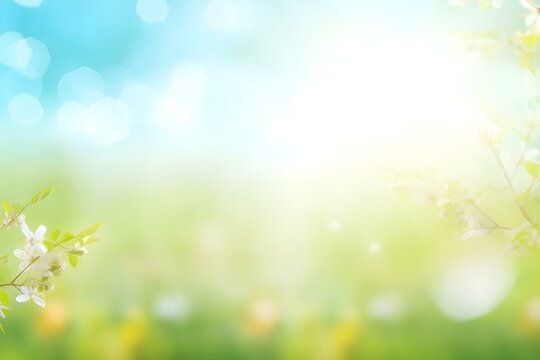 Sunshine Through Flowers on a Bright Morning © DavidGalih | Dikomo.