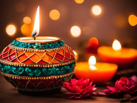 Diwali festival of lights background, profesional photo shoot, perfect photo
