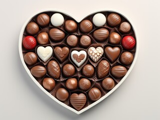 Heart-shaped box of chocolates
