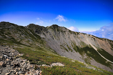 南アルプスの仙丈ヶ岳