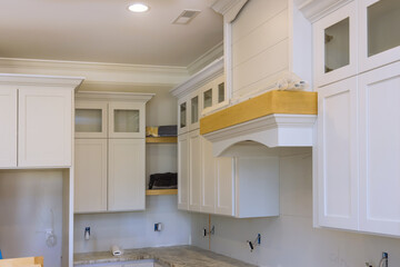 Incorporating modular kitchen cabinets into new house construction