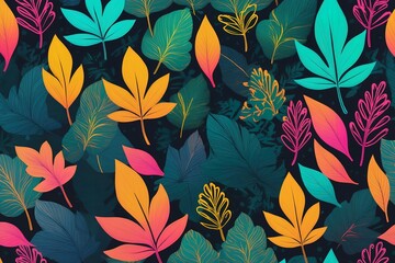 Fototapeta na wymiar Beautiful plant themed wallpaper