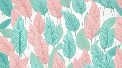 Beautiful plant themed wallpaper