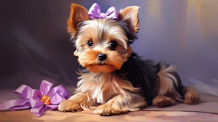 Yorkshire terrier png transparent stock clipart