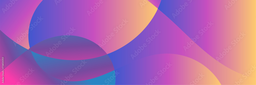 Aufkleber abstract colorful gradient background with waves