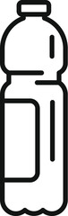 Drink bottle icon outline vector. Juice bottle food. Take away food