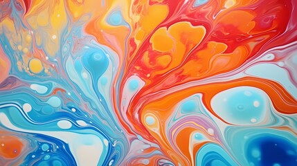 HD close-up captures the intricate dance of vibrant colors within the mesmerizing marble texture