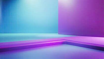 Abstract blue and purple background with smooth lines for design purpose.