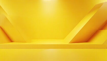 Abstract yellow background with smooth lines for design purpose.