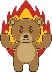 Angry Bear Character
