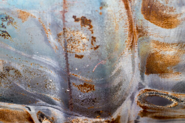 Texture of rusty on the metal surface
