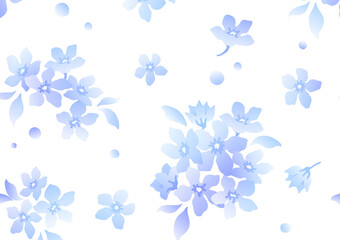 blue flowers background