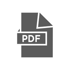 pdf file icon design vector template
