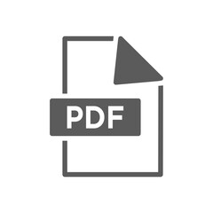pdf file icon design vector template
