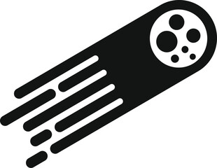 Meteor speed work icon simple vector. Boost spring. Rapid steed
