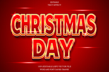 Christmas day Editable Text Effect