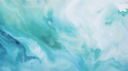 Fototapeta na wymiar Cooling Waves: Blue gradient paint textured wave background 