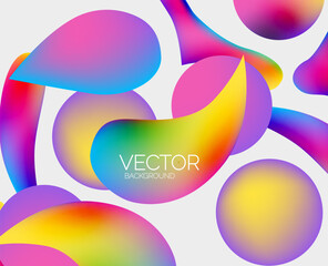 Abstract liquid bubble background. Liquid gradients