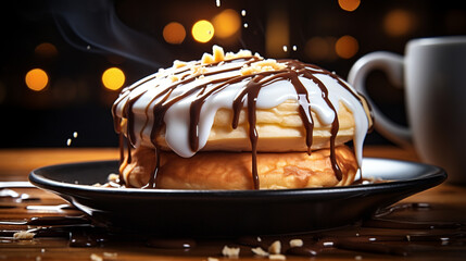 chocolate cake on a plate