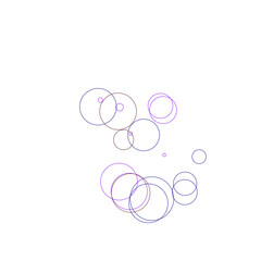 An abstract transparent bubble shape neon circles pattern design element.