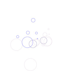 An abstract transparent bubble shape neon circles pattern design element.