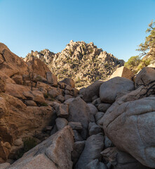 Canyons, Rocks, Joshua Tree National Park, Desert landscape