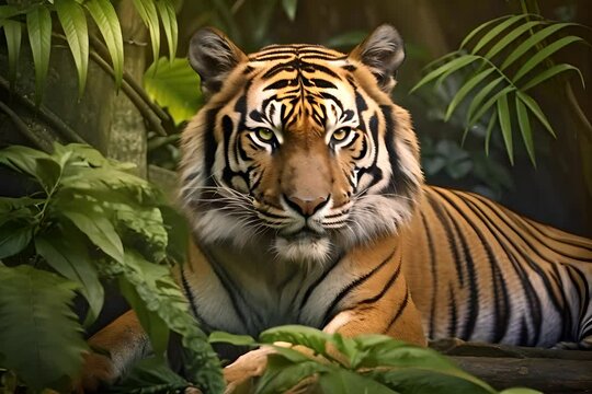 tiger cat wildlife animal portrdigitalt photography