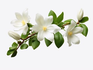 jasmine flower element in isolated background