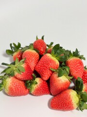 Fresh and sweet seasonal strawberries