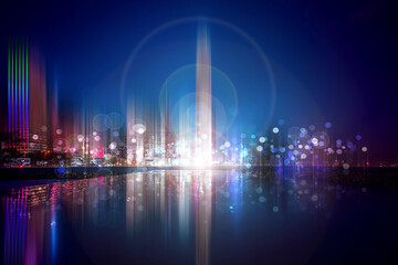 abstract motion blur city background
