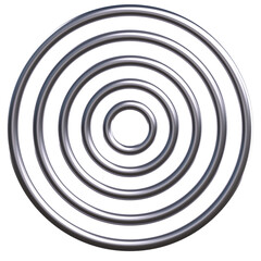 silver abstract shape