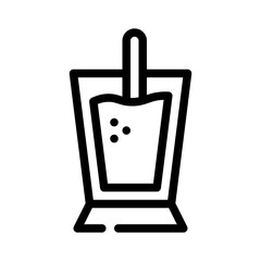 horchata line icon