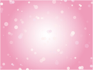 春のフレッシュなイメージのグラデーション水玉背景素材_ピンク