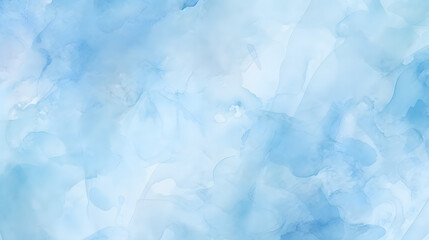 Soft blue watercolor washed background,