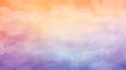 A watercolor background，Blue, purple, peach, gradient effect，High purity,