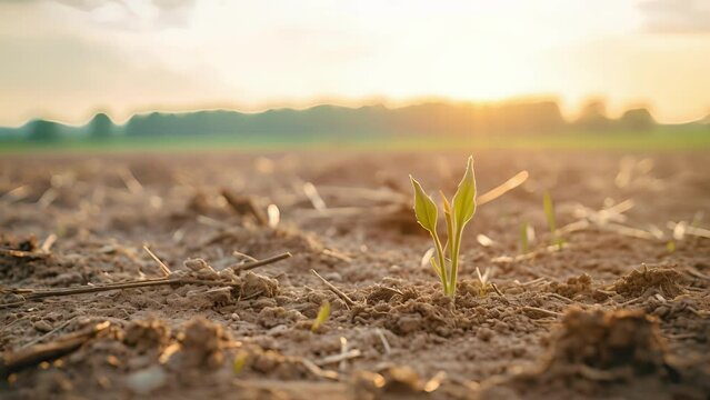 A picture of a barren and desolate field, representing the negative consequences of overusing embryos in farming practices and the challenge of maintaining sustainable land management.