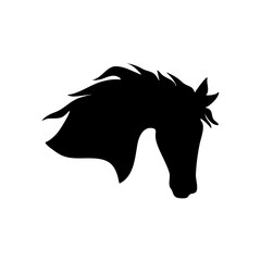 Horse head silhouette