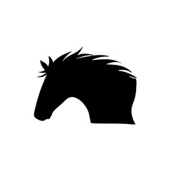 Horse head silhouette