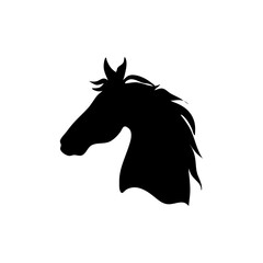 Horse head silhouette