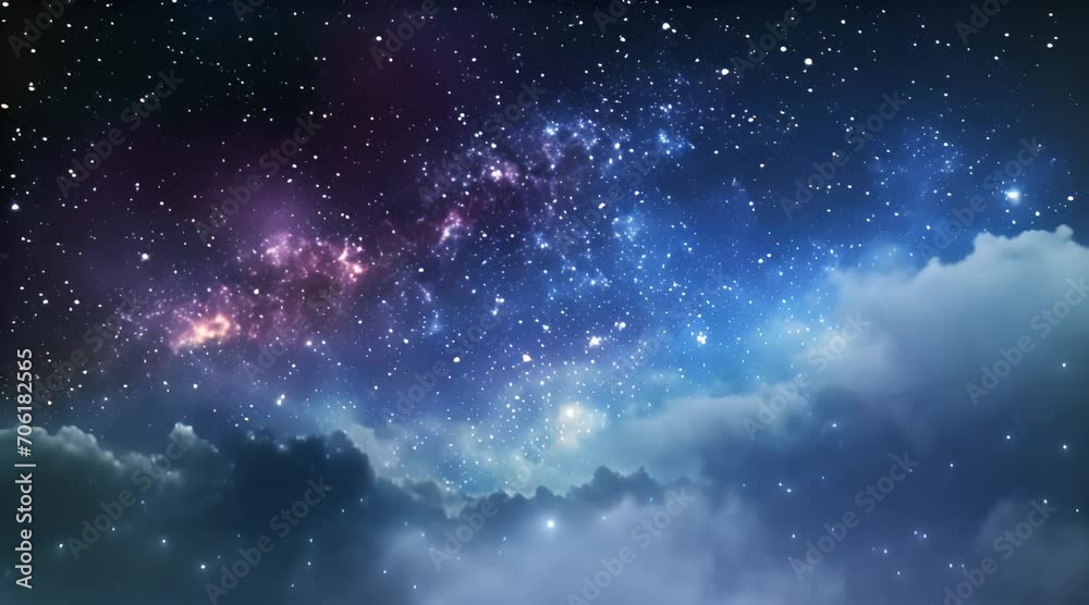 Wall mural starry night sky