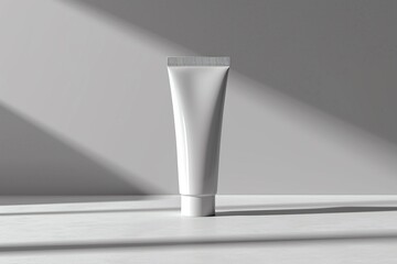 Cream Product, tube package, white color background mockup for products