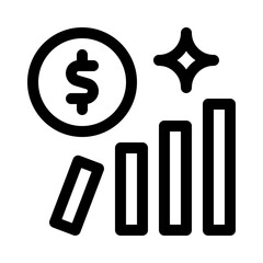 domino effect line icon