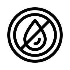 water shortage line icon