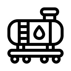 water barrel line icon