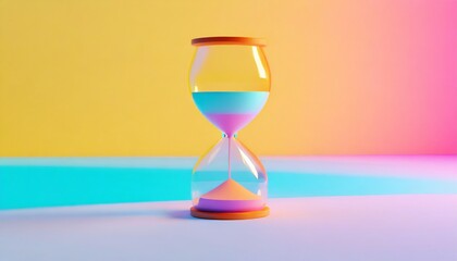 カラフルな砂時計