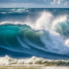 waves on the beach