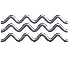 silver abstract shape