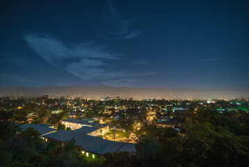 Santa Barbara Westside, Night panorama