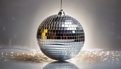 Fototapeta na wymiar disco ball isolated on Transparent background